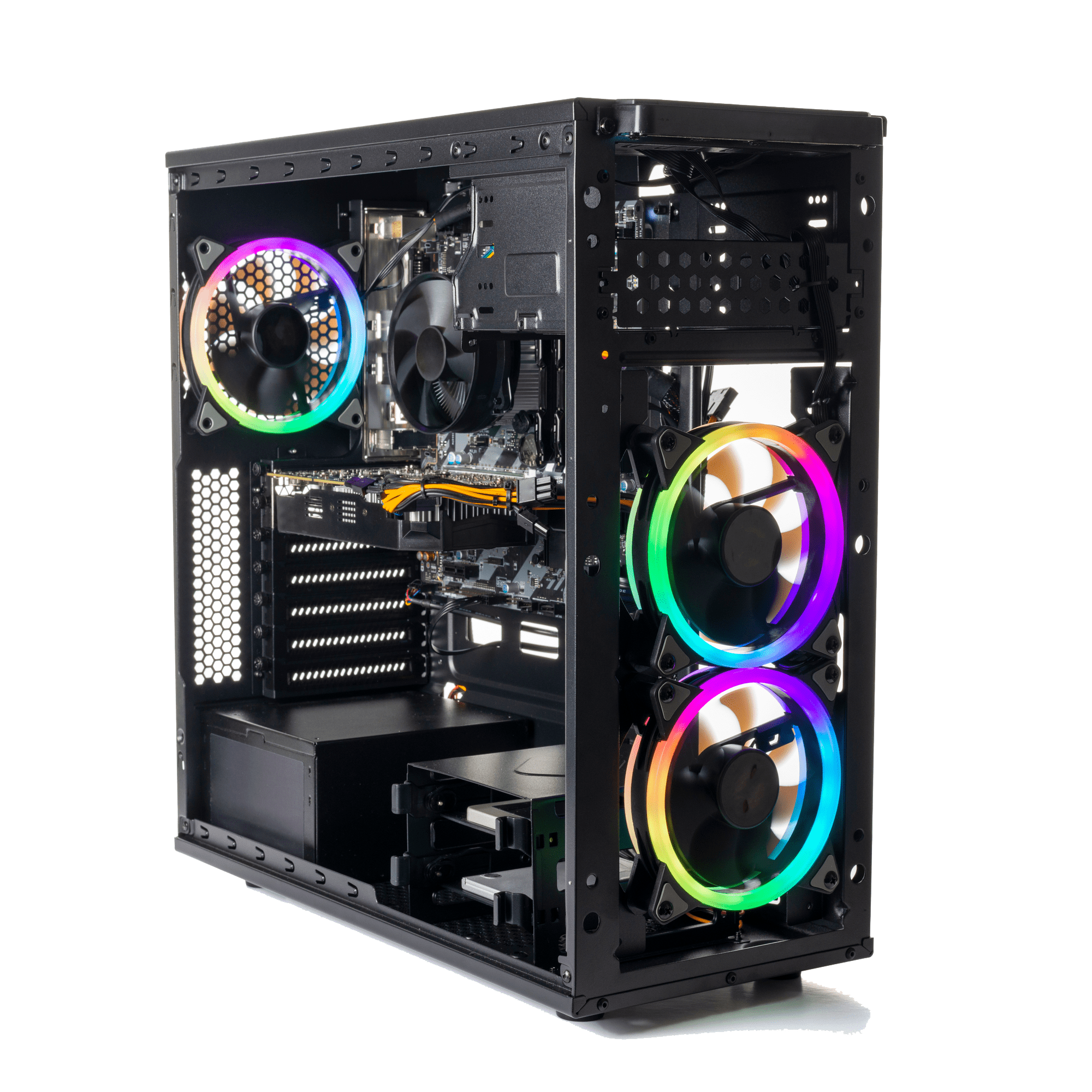 A Computer Case Featuring A Vibrant